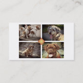 Huisdier Zitten 🐾 Dogfather Dog Walker Betrouwbaa Visitekaartje (Achterkant)