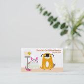 Huisdier zittingsdiensten visitekaartje (Staand voorkant)