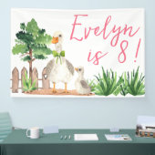 Huisdier Zoo Verjaardag Onderdeel Banner | Duck-ve (Beurs)