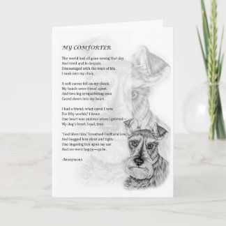 Huisdiercadeaukaart met schnauzer-hond voor huisdi kaart