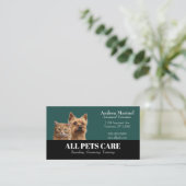 Huisdierdiensten voor honden en katten visitekaartje (Staand voorkant)