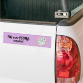 Huisdieren boven mensen bumpersticker (Op Truck)