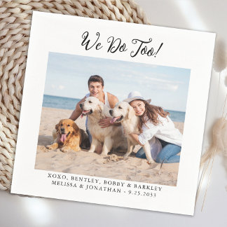 Huisdieren Hond Kat Custom Foto Modern Grappig Tro Servet