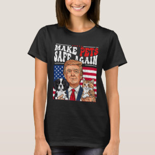 Huisdieren Veilig Maken Trump 2024 Onze Huisdieren T-shirt