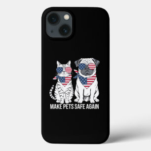 Huisdieren Veilig Maken Trump Harris Debat Honden iPhone 13 Hoesje