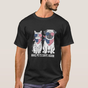 Huisdieren Veilig Maken Trump Harris Debat Honden T-shirt
