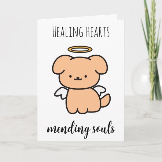 Huisdieren verlies van hond sympathiekaarten kaart (Voorkant)