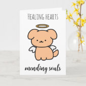 Huisdieren verlies van hond sympathiekaarten kaart (Gele Bloem)