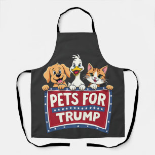 Huisdieren voor Trump Cats Maga Dogs verkiezing Schort