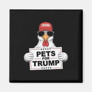 Huisdieren voor Trump Kippen steunen Donald Trump Magneet