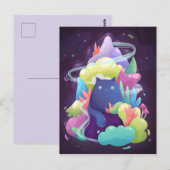 Huisdierenkaart met kat briefkaart (Voorkant / Achterkant)