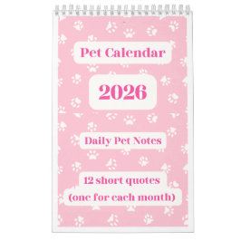 Huisdierenkalender 2026 kalender