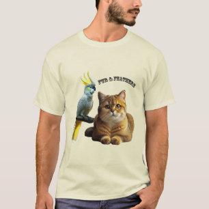 Huisdierenliefhebber Britse Korthaar Kat & Kakketv T-shirt