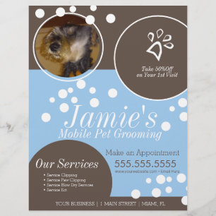 Huisdierenservices Hondenverzorging Bubbles Foto F Flyer