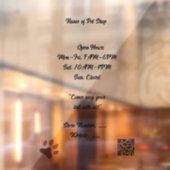 Huisdierenwinkel Transparante op maat gesneden raa Raamsticker (Vel 2)