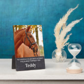 Huisdierherdenking Aandenken Aangepaste huisdier P Fotoplaat (Zijkant)