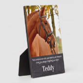 Huisdierherdenking Aandenken Aangepaste huisdier P Fotoplaat (Zijkant)