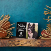 Huisdierherdenking | Aandenken hond Fotoplaat (Zijkant)