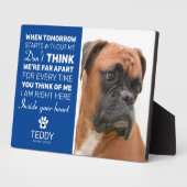 Huisdierherdenking | Aandenken Hondenherinnering Fotoplaat (Zijkant)