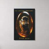 Huisdierherdenking Australian Shepherd Amber Canva Canvas Afdruk (Voorkant)