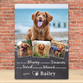 Huisdierherdenking Hond Verlies Herdenking Gedicht Fotoplaat