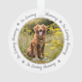 Huisdierherdenking In Lieve Herinnering Ornament (achterkant)