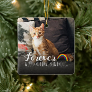 Huisdierherdenking Kat Tribut 2 Foto Keramisch Ornament