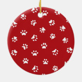 Huisdierherdenking poten groene krans keramisch ornament (Achterkant)