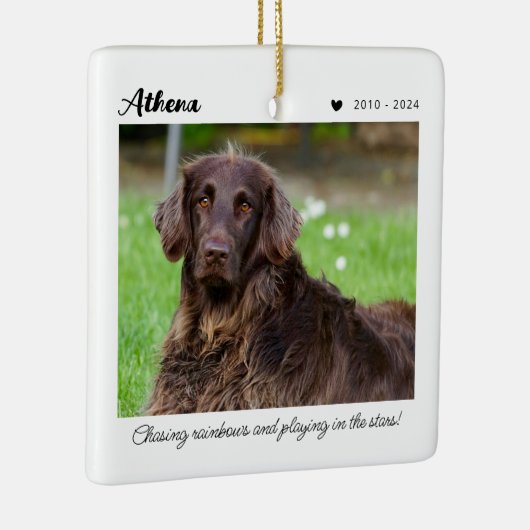 Huisdierherdenkingsgeschenk | In Liefdevolle Herin Keramisch Ornament (Rechts)