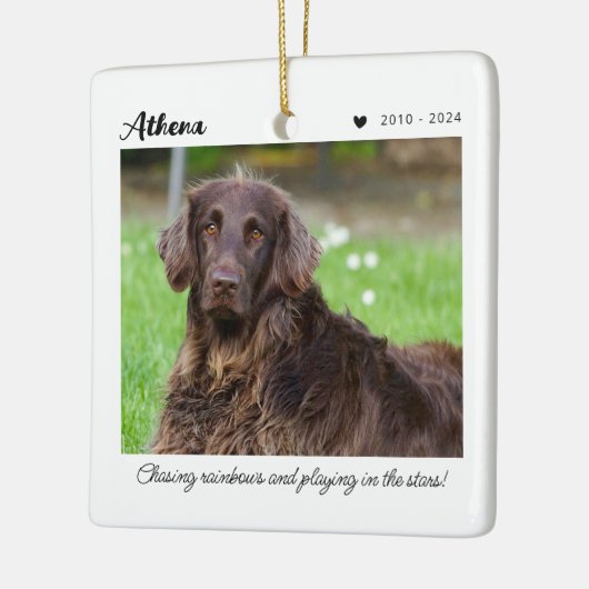 Huisdierherdenkingsgeschenk | In Liefdevolle Herin Keramisch Ornament (Links)