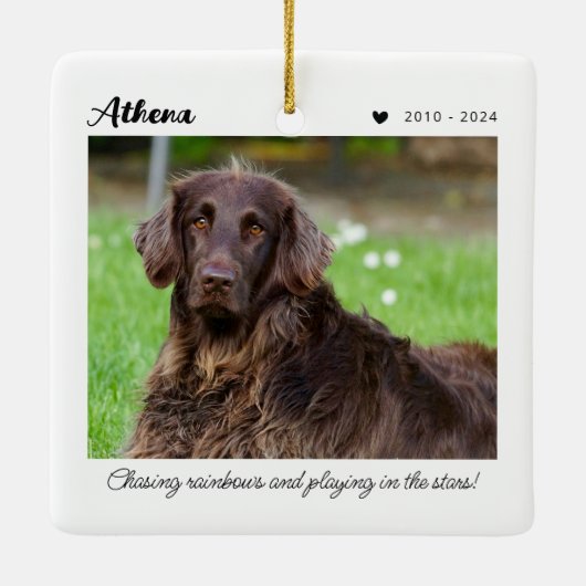 Huisdierherdenkingsgeschenk | In Liefdevolle Herin Keramisch Ornament (Achterkant)