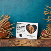 Huisdierherdenkingsplek | Aandenken Hond Fotoplaat (Zijkant)