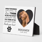 Huisdierherdenkingsplek | Aandenken Hond Fotoplaat (Zijkant)