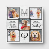 Huisdierherinneringssouvenir met 5 foto's collage fotoplaat (Voorkant)