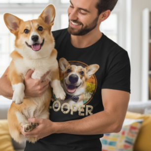 Huisdierhond Aangepaste Retro Gepersonaliseerde Fo T-shirt