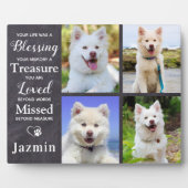 Huisdierhond Herdenkingscadeau - Troost bij het ve Fotoplaat (Voorkant)