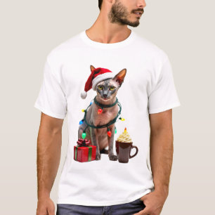 Huisdierliefhebbers Schattige Sphynx kat Rendier G T-shirt