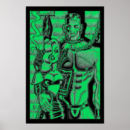 Huisdiermonsterposter Poster