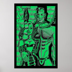 Huisdiermonsterposter Poster