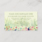 Huisdieroppasser Walker hond huisdierverzorging gr Visitekaartje (Achterkant)