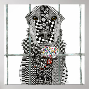 Huisdieropvang Hond Poster 61cm x 61cm
