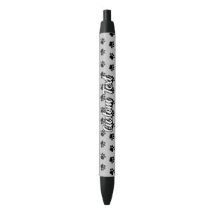 Huisdierpotenpatroon zwarte inktpen inkt pen