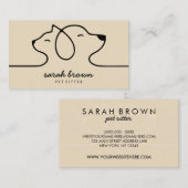 Huisdiervervoer Honden Katten Visitekaartje (Voorkant / Achterkant)