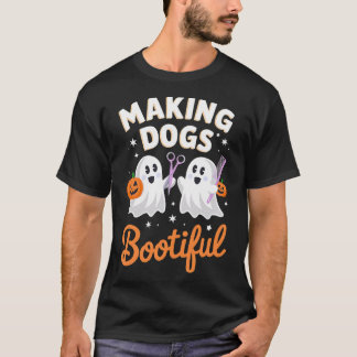Huisdierverzorger Grappig Halloween Maakt Honden B T-shirt