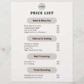 Huisdierverzorging Foto QR-code Bruine Flyer (Achterkant)