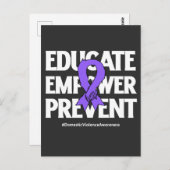 Huiselijk geweld 2024 briefkaart (Voorkant / Achterkant)