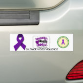 HUISELIJK GEWELD BEWUSTZIJN BUMPERSTICKER (Op auto)