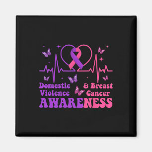 Huiselijk geweld & kamp; Borstkanker Bewustzijn Mo Magneet