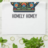 Huiselijk huis theepot ontwerp theedoek (Gevouwen)