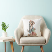 Huiselijke Kat & Zoete Huisdecoratie Kussen (Stoel)